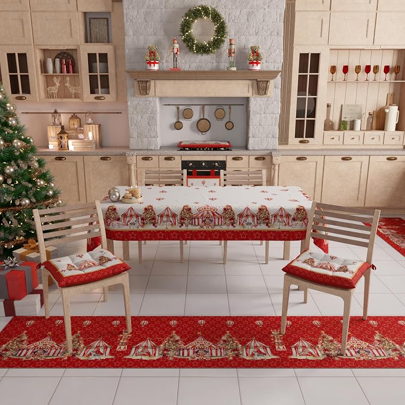 - Capa de Forno de Natal 40x50 cm, Tampa de Forno de Cozinha de Natal, Decoração de Natal para Fornos, Capa de Forno de Circo, 100%