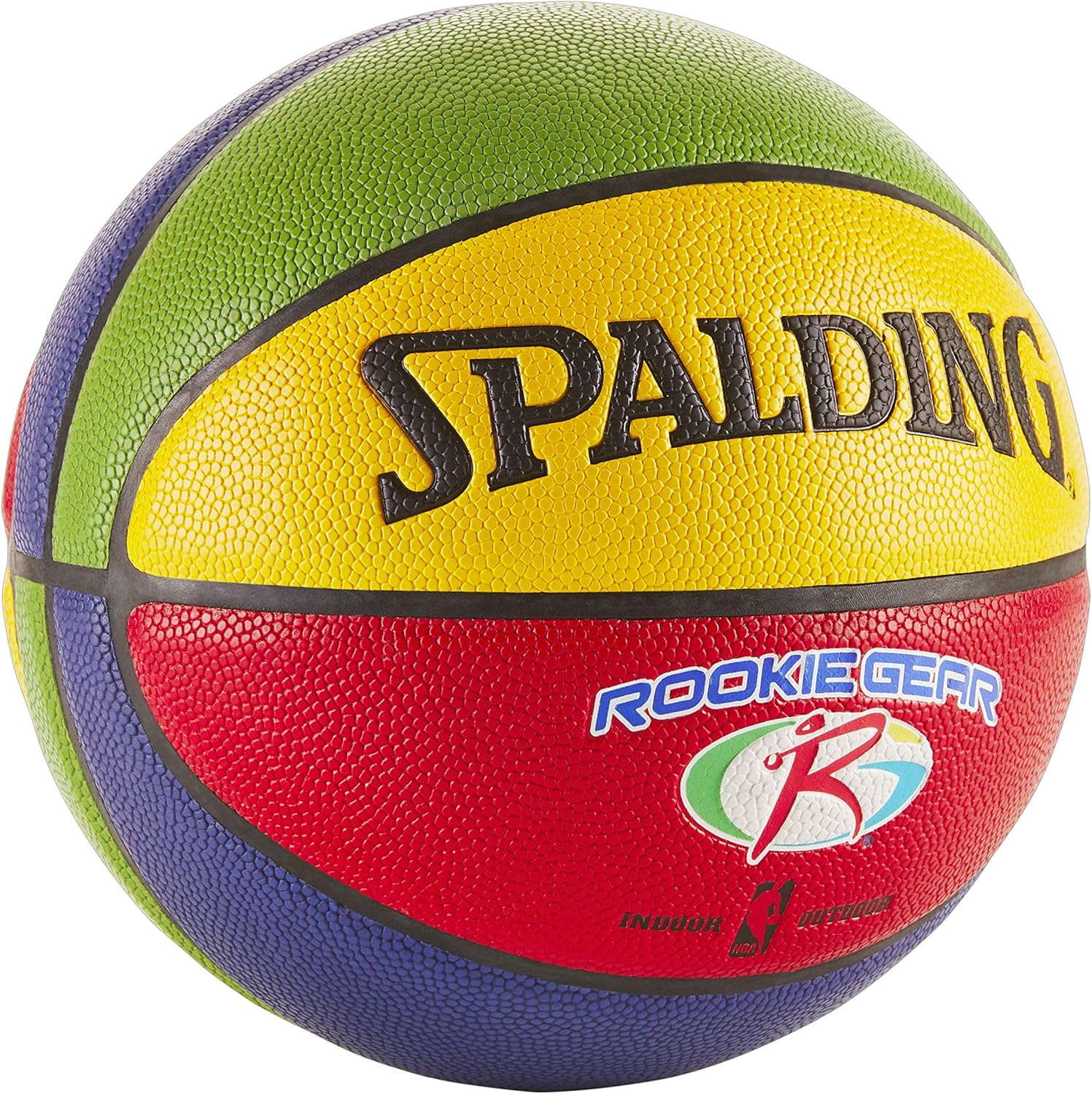 Spalding NBA Rookie Gear Multi Color Youth Indoor/Outdoor Basketball : Sports & Outdoors