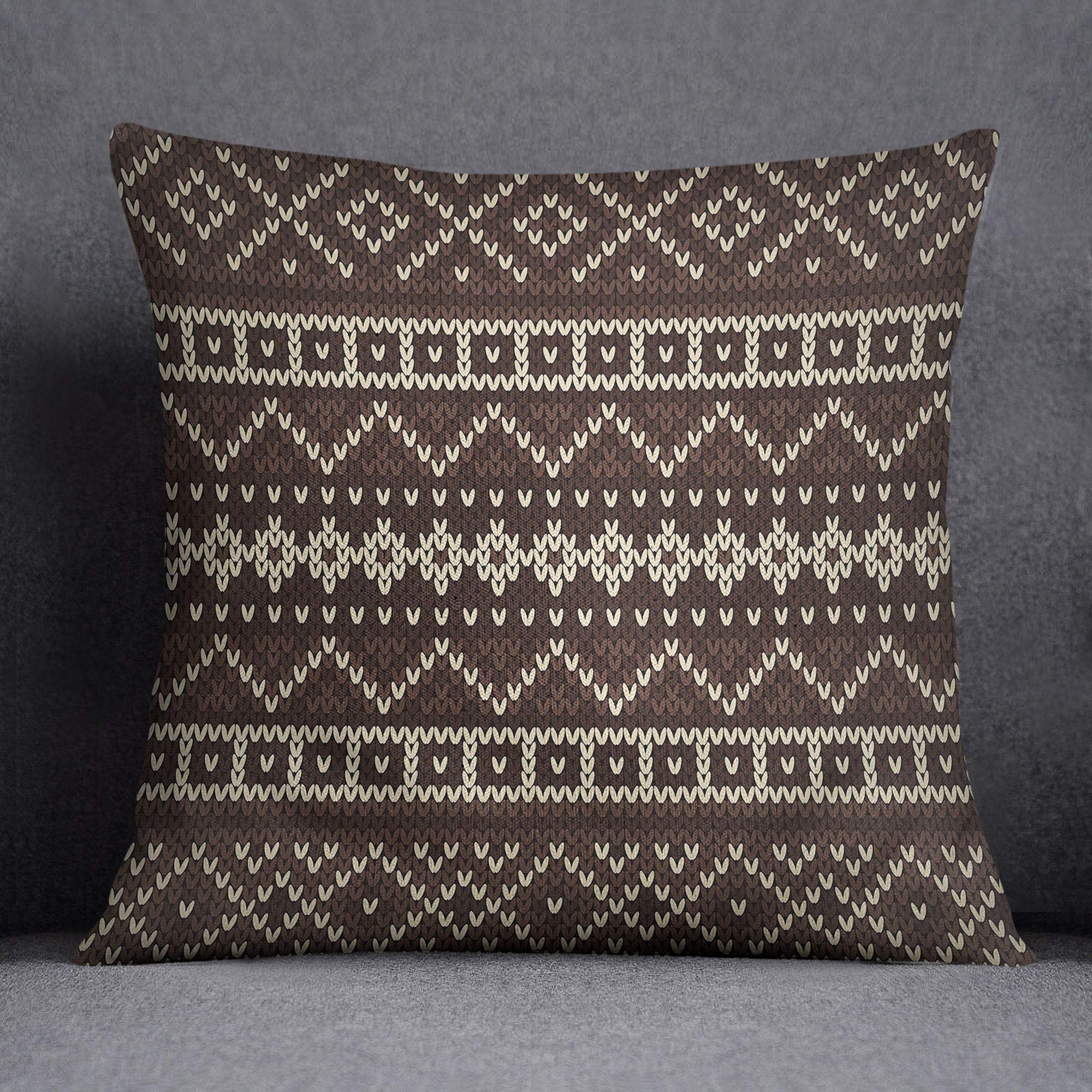 Bonamaison Decorative Cushion Cover, Throw Pillow Case, Size: 45X45 Cm - Designed and Manufactured in Turkey