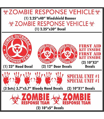 Texas Flag Zombie Hunting License Decal Sticker - 3x4 Inch Outbreak Graphic, Part 1295