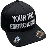 Custom Hat Flexible Fit 6277 6533 6477 Delta & More Embroidered. Your Own Text Curved Bill