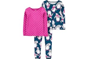 Simple Joys by Carter's Baby-Girls Baby, Toddler, and Kid Holiday 3-Piece Snug-fit Cotton Christmas Pajama SetPajama Set