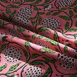 Ridhi Strawberry Pink 100% Cotton Round 110