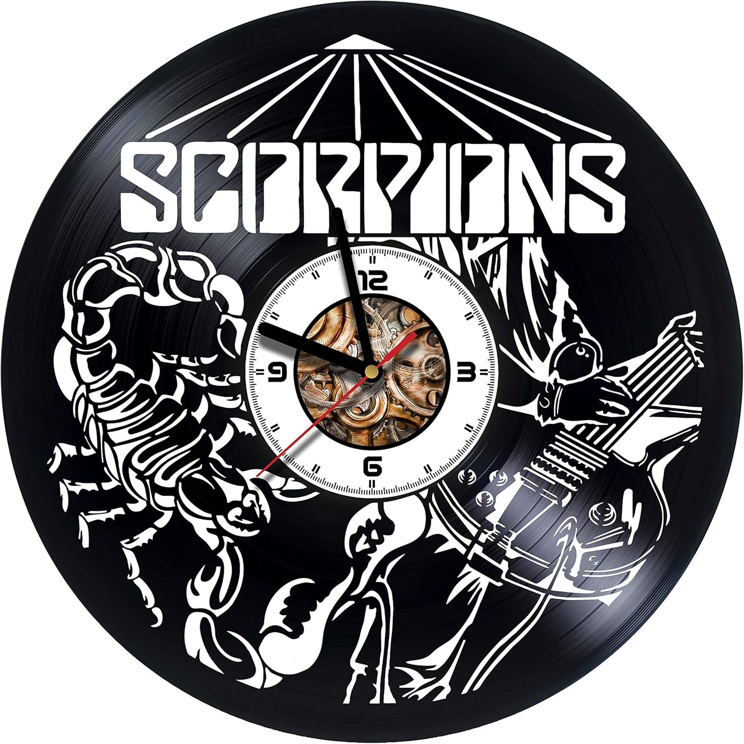 SokolartUA Scorpions Wall Clock Made of Vinyl Record