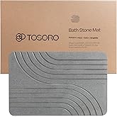 Amazon.com: TOSORO - Stone Bath Mat, Diatomaceous Earth Non-Slip Stone ...