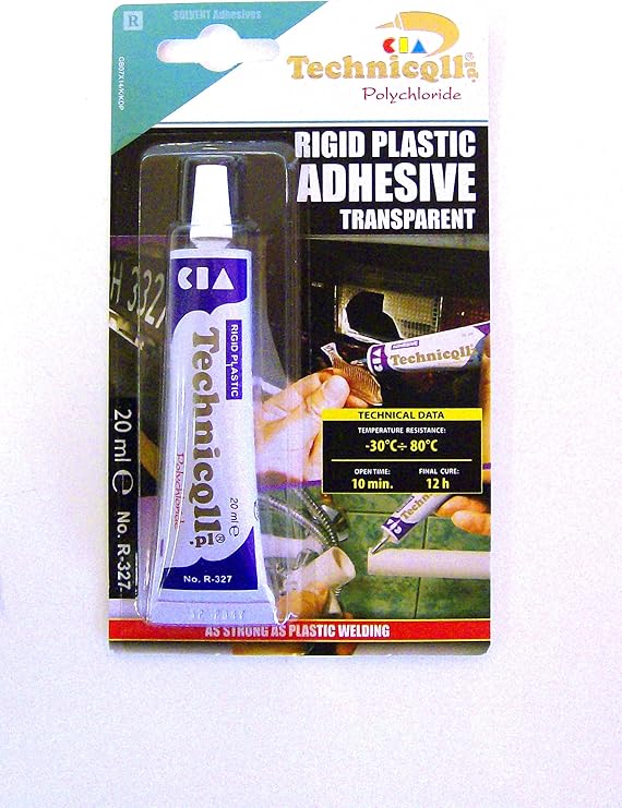 STRONG CLEAR ADHESIVE GLUE Hard Plastic ABS TR EVA Perspex Acrylic