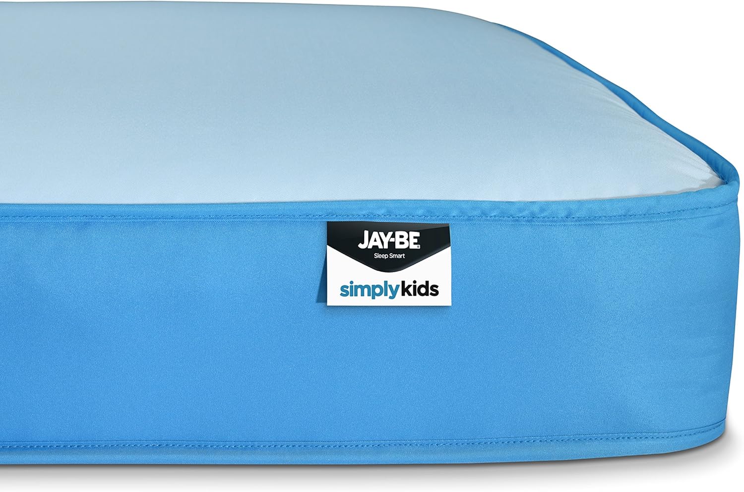 JAY-BE Simply Kids Waterproof Anti-Microbial Sprung Mattress, 3ft, Steel Spring with Hypoallergenic Airflow Fibre, Blue - Image 5