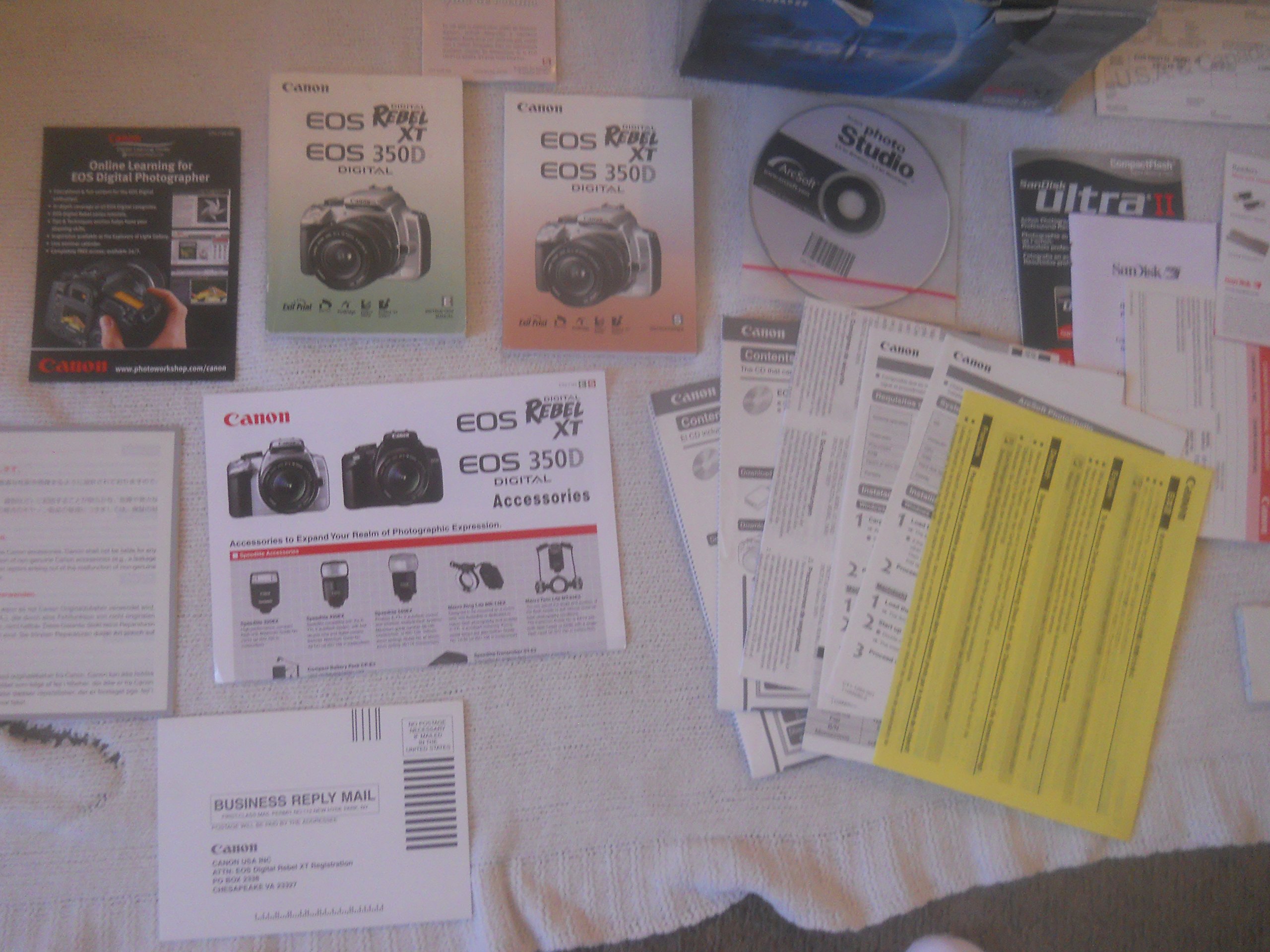 Canon EOS Digital Rebel XT / EOS 350D Original Instruction Manual:  Amazon.com: Books