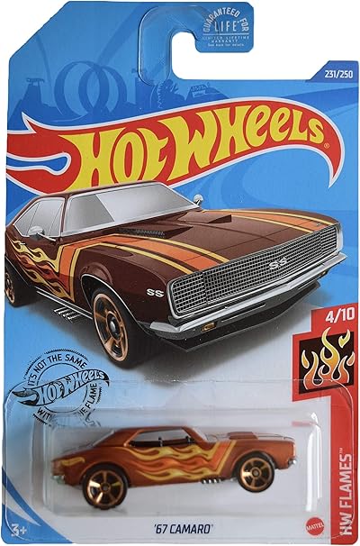 pics Camaro Ss 1967 Hot Wheels diecast hotwheels 67 camaro burnt orange 231 250 flames 4 10
