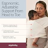 Ergobaby Aura Knit Sling Baby Carrier Newborn to 11.3 kg Cream view 3