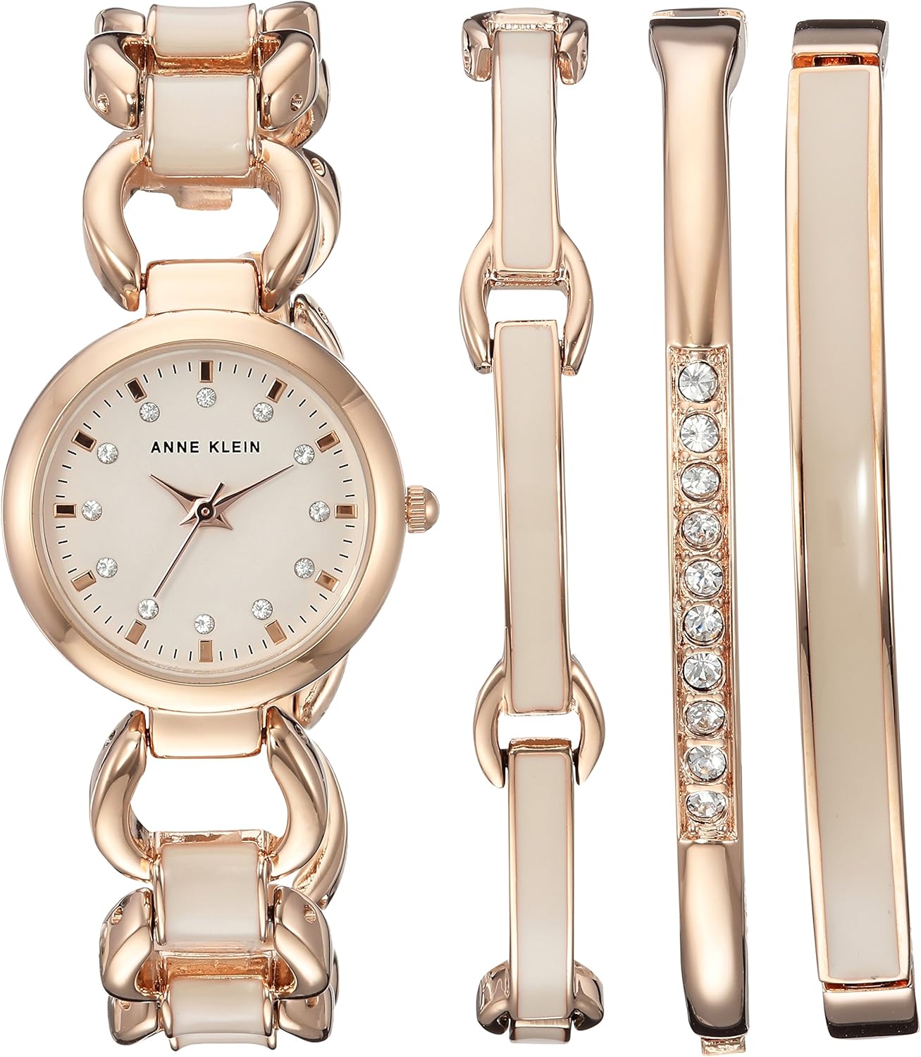 Anne Klein Women's AK/1952RGST Swarovski Crystal Accented