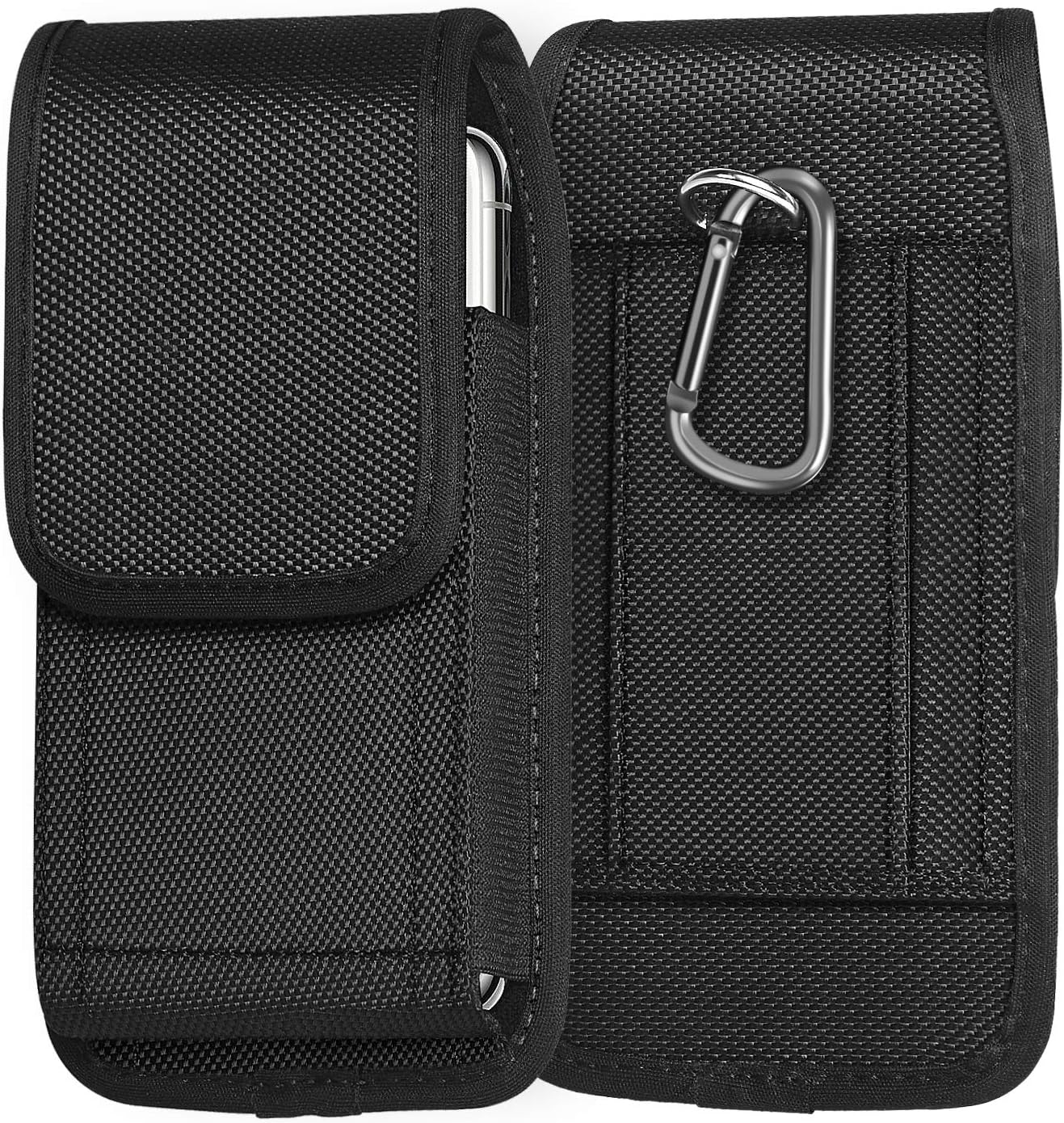 ykooe Cell Phone Pouch Nylon Holster Case with Belt Clip Cover for iPhone 16 15 14 13 12 11 Pro Max XR X 8 7 6 Plus/Xiaomi/Samsung/Moto/LG - Image 3