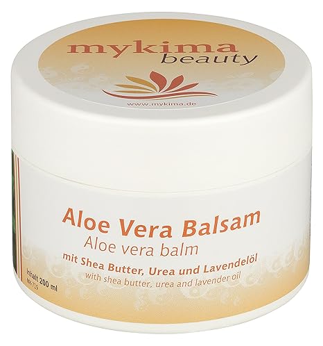 mykima Aloe-Vera Balsam 200 ml | mit Sheabutter und Lavendelöl bei trockener oder gereizter Haut | | ideal auch nach dem Sonn