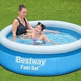 Bestway 6ft x 20in Blue Round Fast Set Inflatable Above Ground Pool view 3