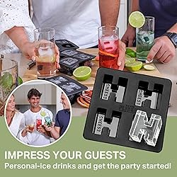 DRINKSPLINKS Silicone Ice Cube Mold Tray - Custom