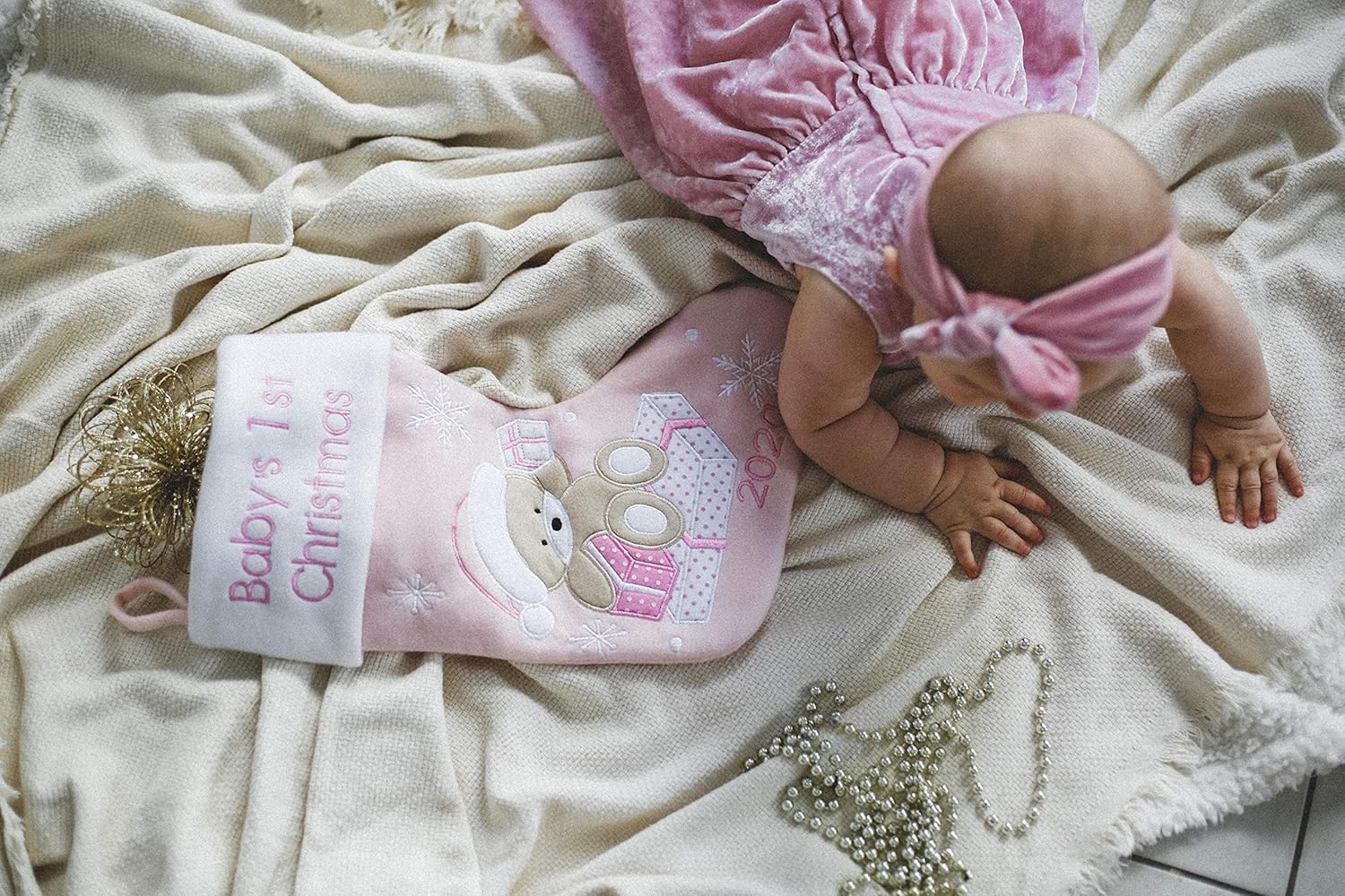baby's first christmas stocking 2019