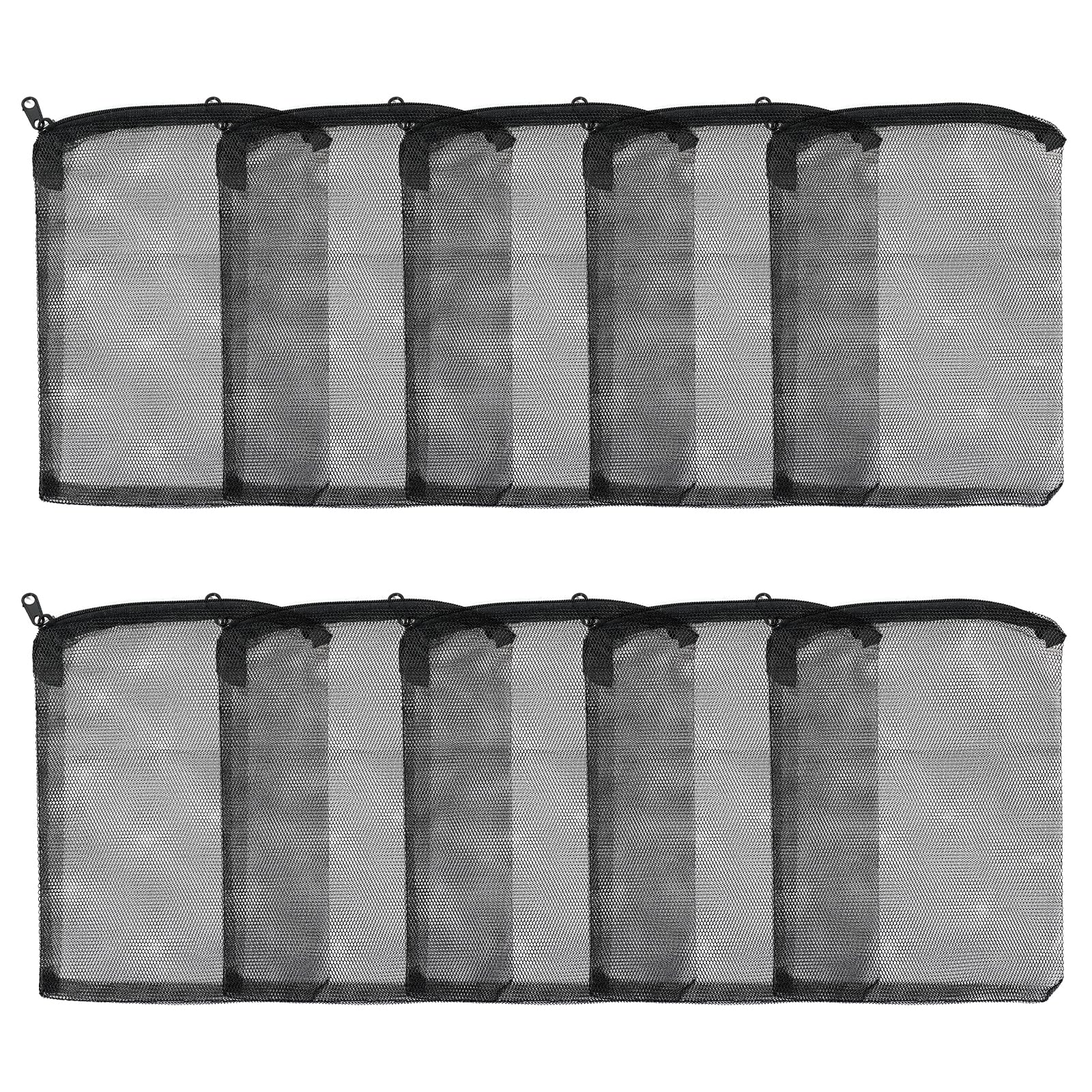 Photo 1 of AQUANEAT 10pcs Aquarium Filter Media Bags, Fish Tank Coarse Mesh Bags with Plastic Zipper for Activated Carbon(5.5" x 8")