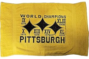 Alberts Gifts Pittsburgh Rally Towel/World Champions - Gold / 28" x 16.5"
