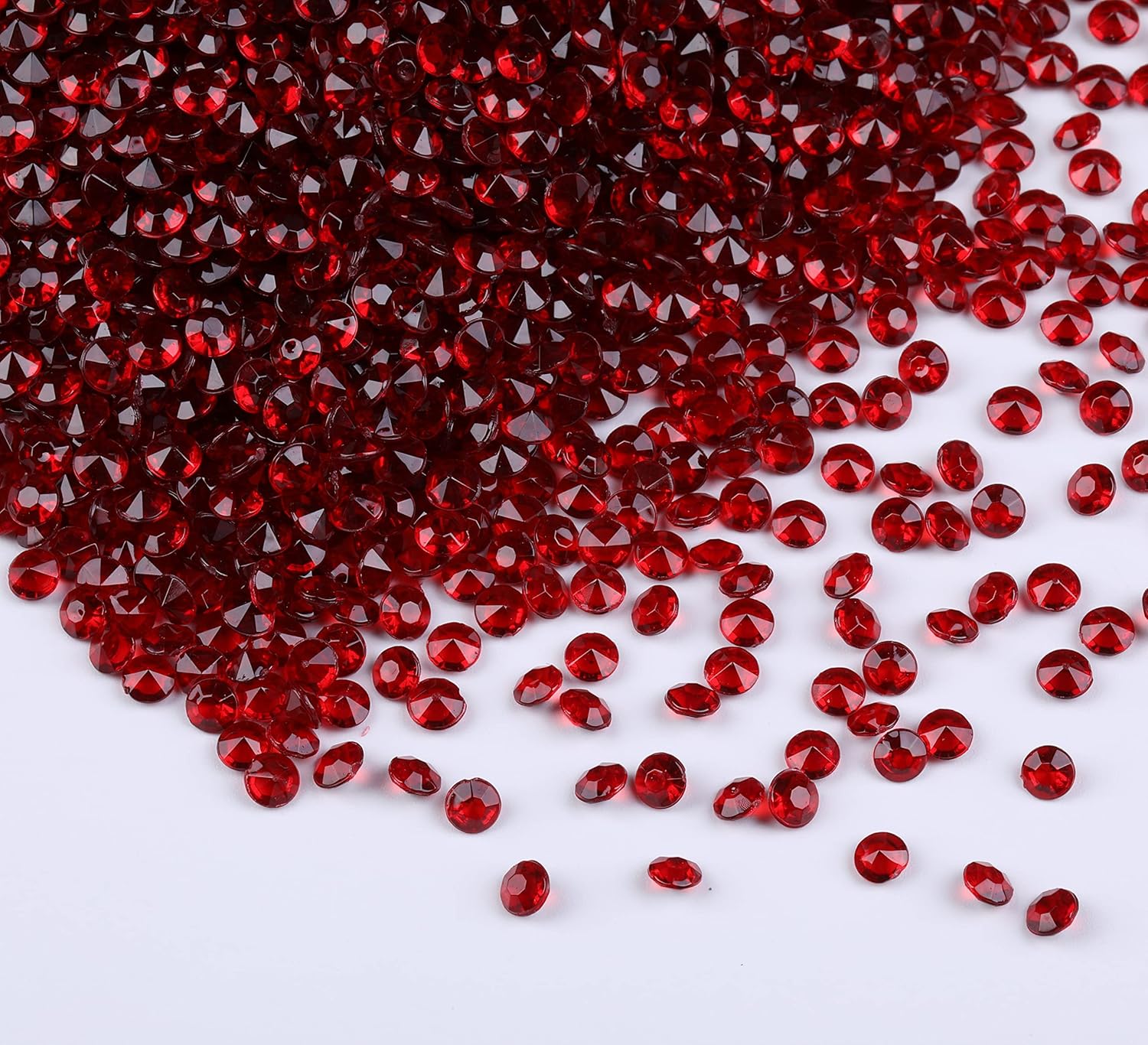 Vase Fillers - Gintoaria 10000 pcs/Pack Wedding Table Scatter Confetti Crystals Acrylic Diamonds Vase Fillers 4.5 mm Rhinestones for Wedding, Bridal Shower, Vase Beads Decorations (Burgundy)