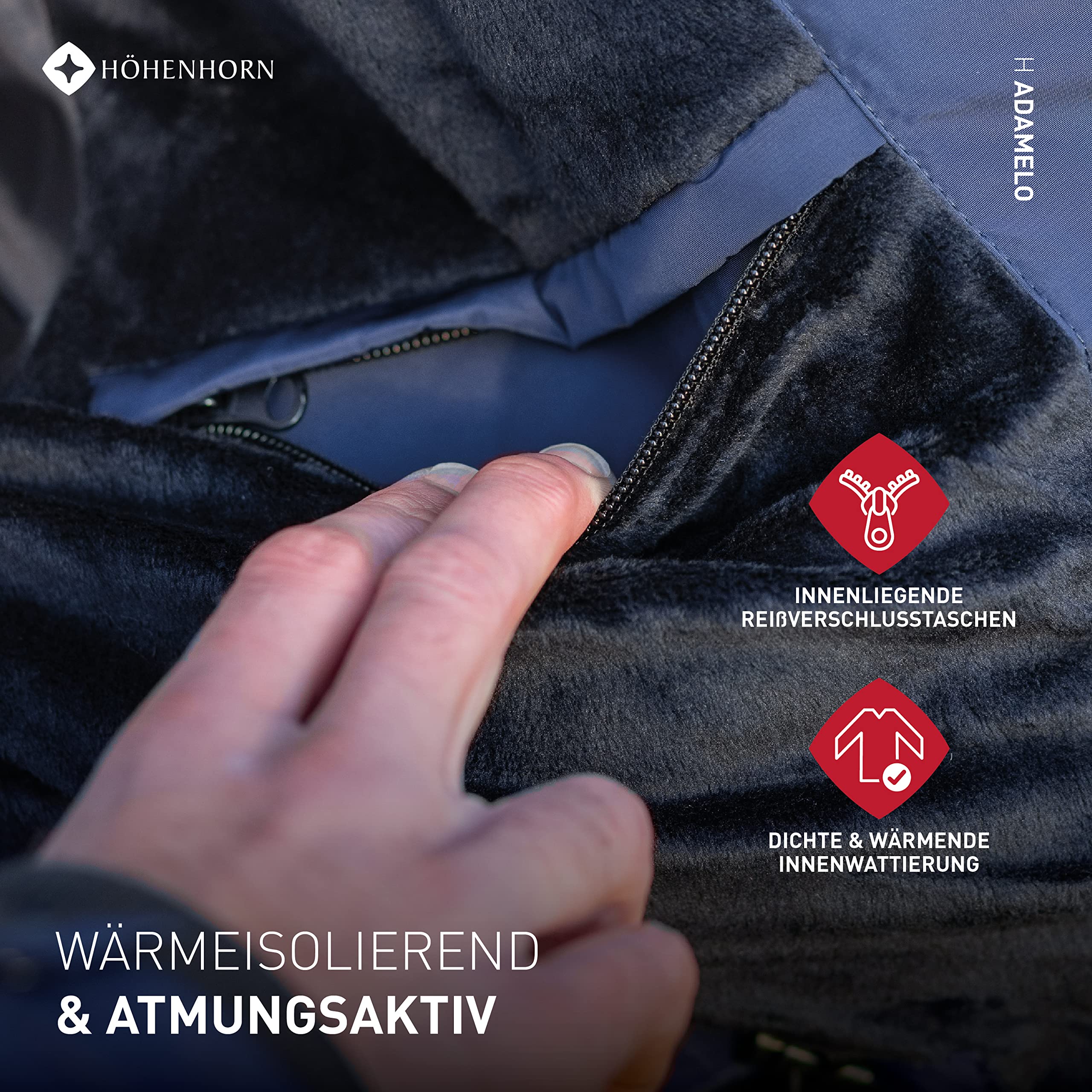 Höhenhorn Adamelo Herren Winter Jacke Navy Gr. L 4