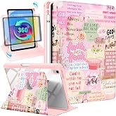 Uppuppy for iPad Case Fold, for iPad A16/10th, Christian Words | for iPad 11th(A16) 11 inch/10th Gen 10.9", 360 Rotating Stand Folio Smart Cover, Pencil Holder, Cute Design for Women Girls