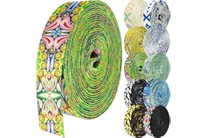 Grosun 1.5 inch Patterned Nylon Webbing Belt Webbing Straps Purse Straps Backpack Straps Nylon Belt for Seatbelt, Bags, Backpacks, Luggage