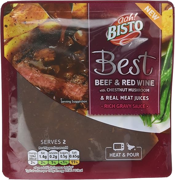 Bisto Best Beef with Red Wine and Mushroom, 150g Amazon.co.uk Grocery