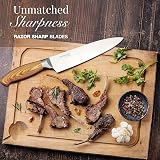 Nuovva 7Pcs Kitchen Knife Set - Stainless Steel Blades & Acrylic Block view 5