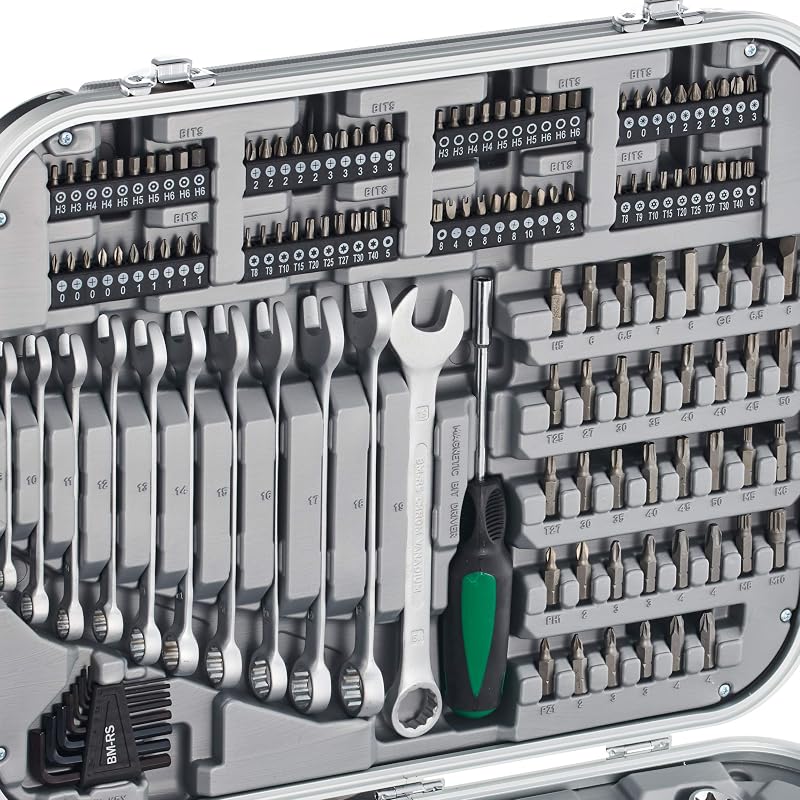 - M98450 – Set chiavi a tubo 232 pz. 1/4" + 1/2"