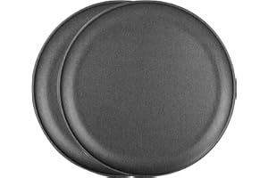 ProBake Set of Two Nonstick 16” Pizza Pan, Pizza Crisper, Dark Grey, PB246