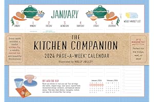 The Kitchen Companion Page-A-Week Calendar 2024: It's Magnetic! Perfect for the Fridge, Wall or Desk