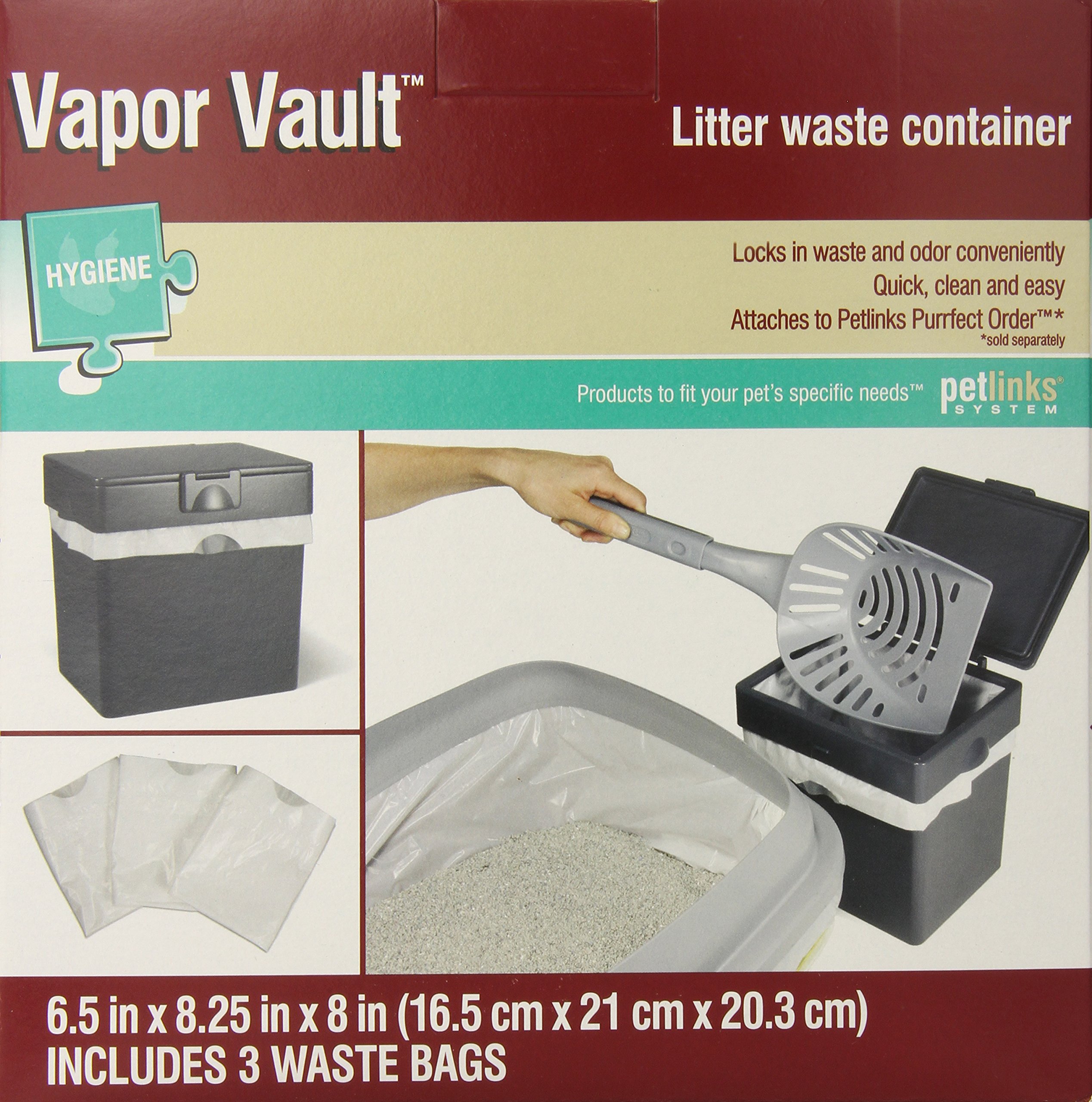 Petlinks Vapor Vault Cat Litter Waste Container NEW Free Shipping eBay