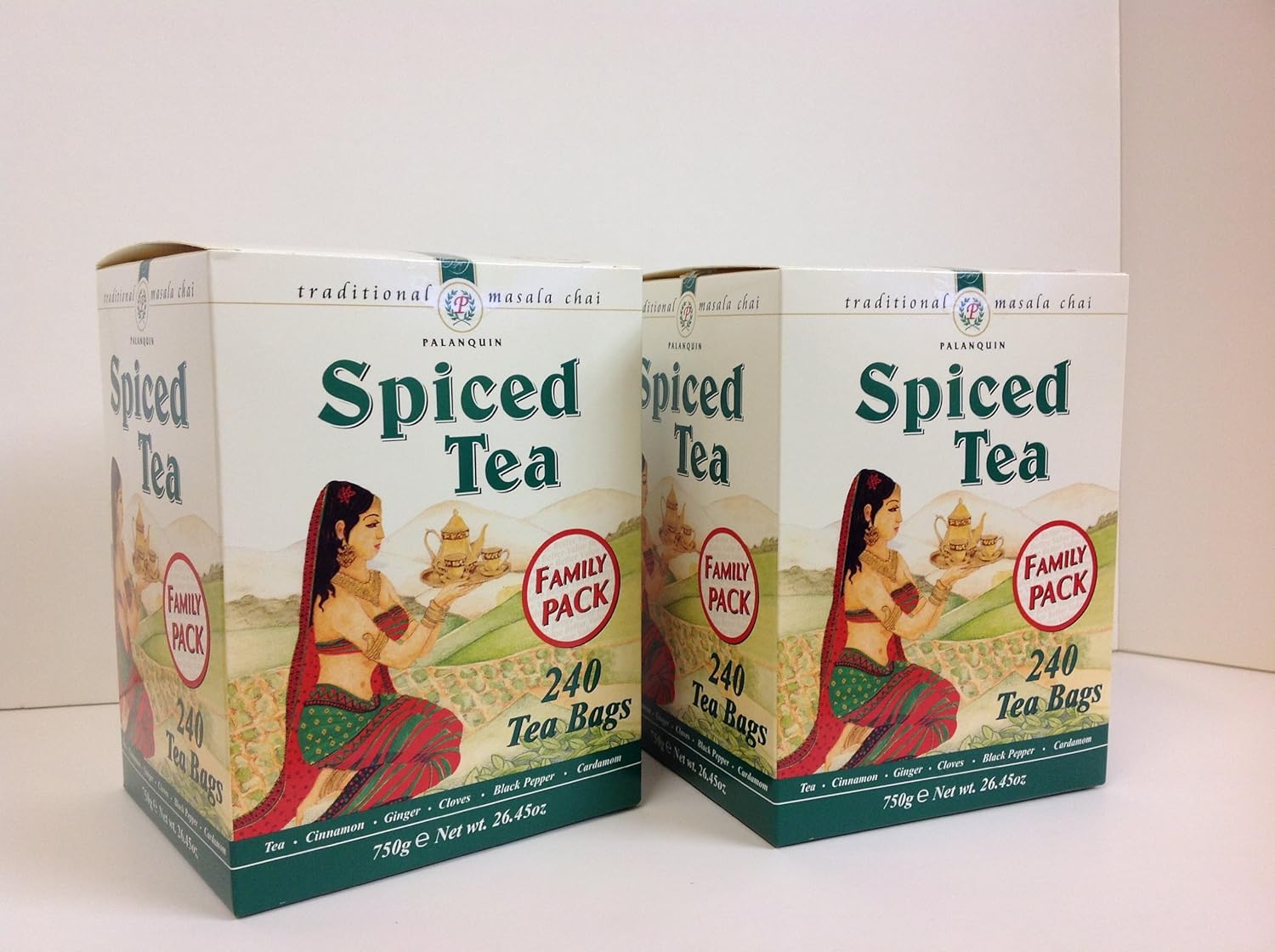 Palanquin Masala Chai Spiced Tea catering 480 tea bags (240 x 2 boxes