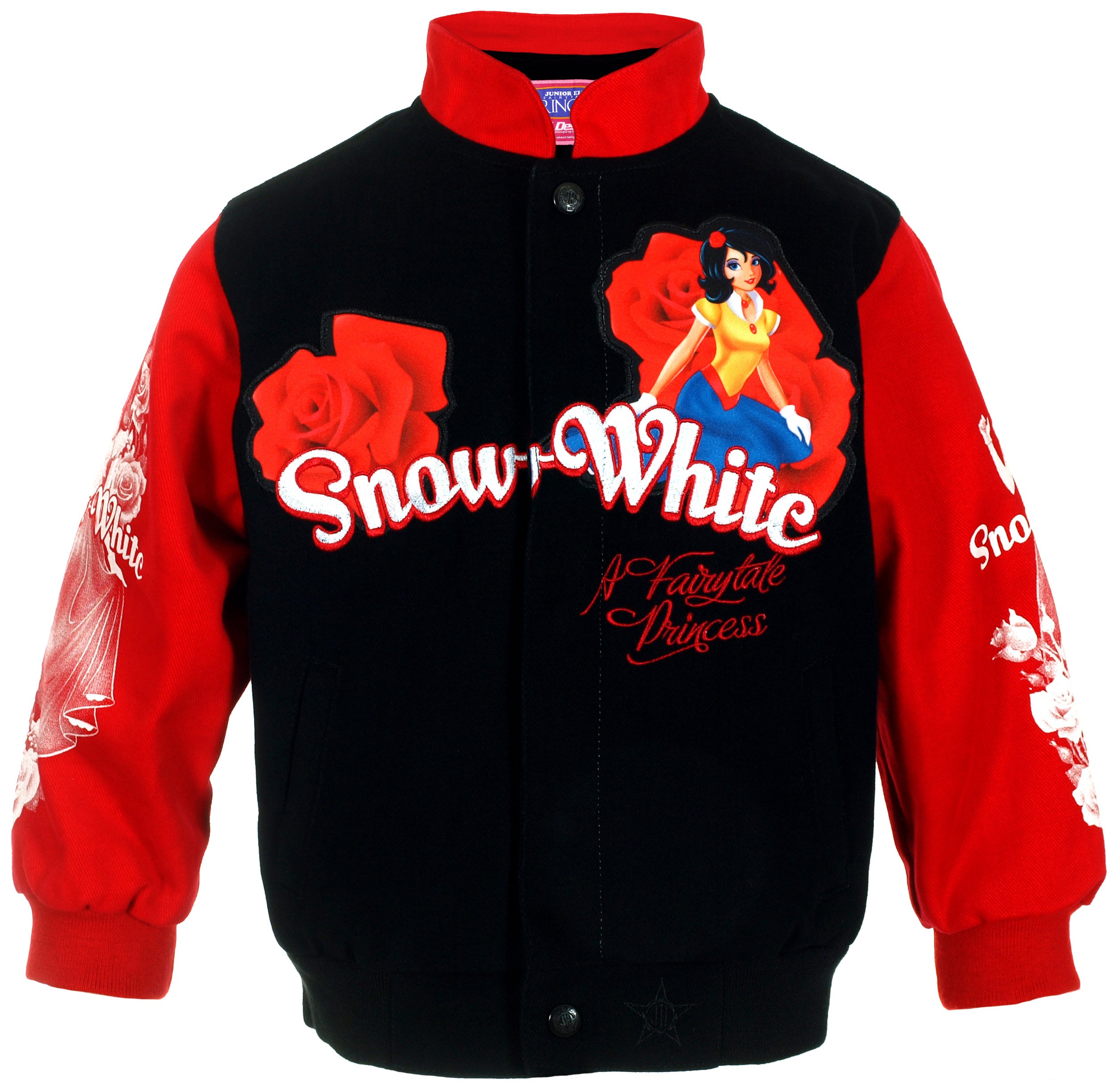 Design Girl's Fairytale Princess Snow White Snap Up Jacket Printed  Toddler Jacket