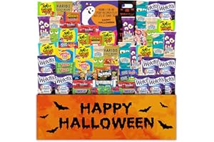 HIGH QUALITY GIFT BASKETS Halloween Basket for Kids Adults (80 count) Halloween Candy Snacks Assortment Trick or Treat Cookies Bars Variety Gift Pack Box Bundle Mixed Bulk Sampler for College Students Halloween Care Package