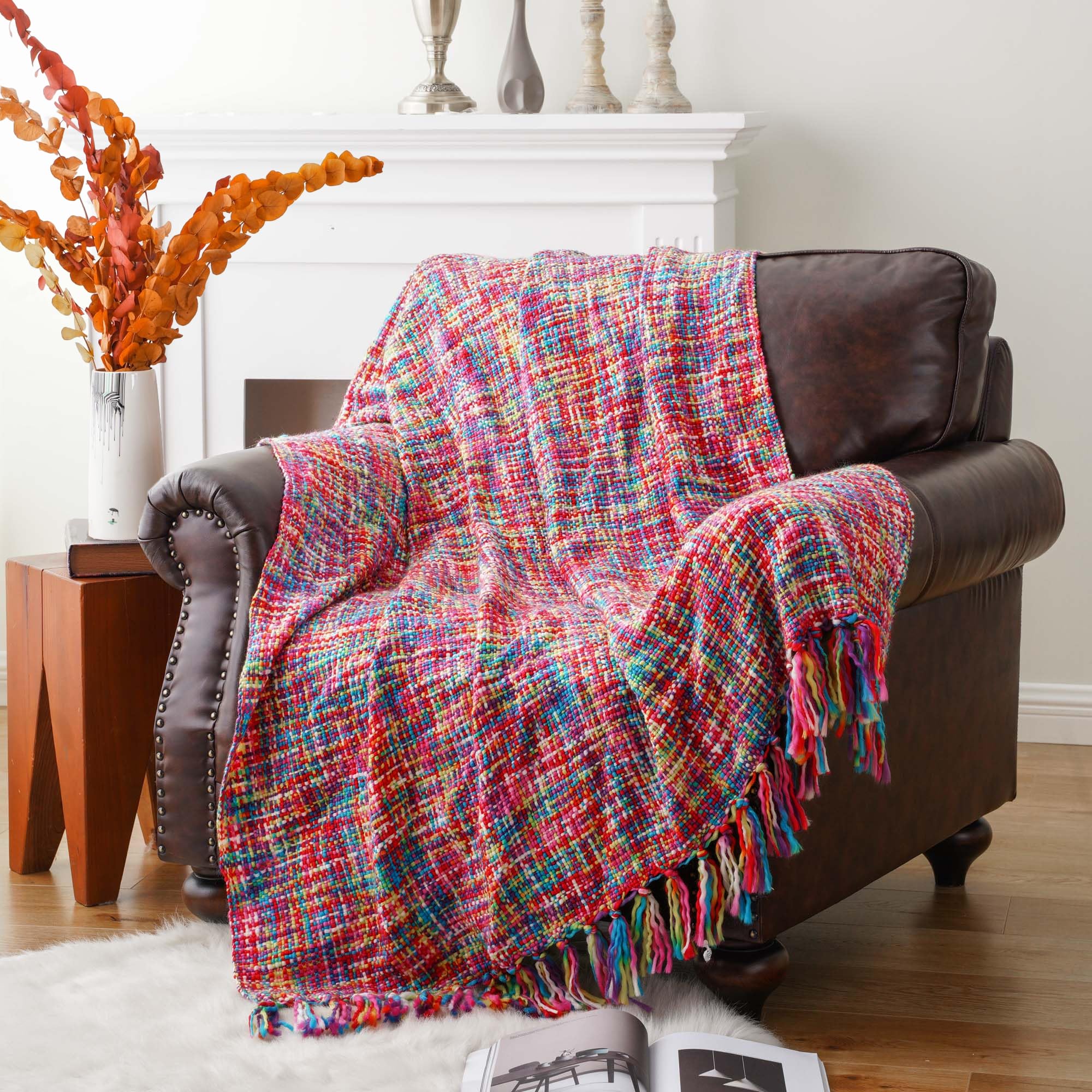 Multi Colorful Throw Blanket