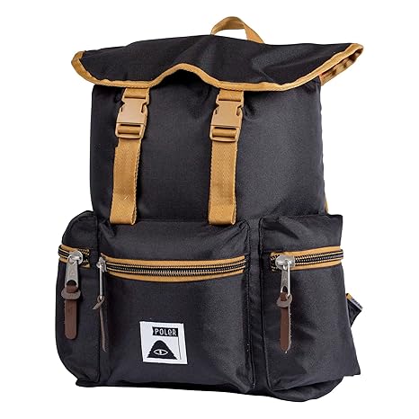 POLER Bag ROAMERS Pack Rucksack, 43 cm, 15 L, Black Fa16
