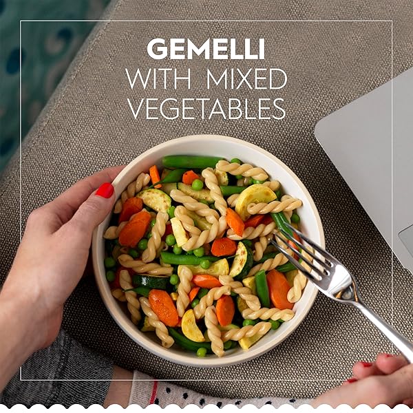 BARILLA READY PASTA, FULLY COOKED GEMELLI PASTA, NON-GMO & KOSHER, 7 OZ