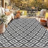 Homcomodar 180x270cm Outdoor Rug Grey UV Waterproof Patio Garden Mat view 7