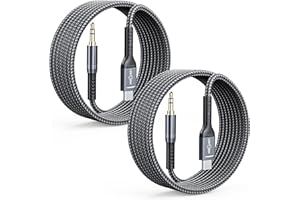 2 Pack USB C to 3.5mm Audio Cable [4ft], Aux to USB C Headphone Jack Adapter, Hi-Fi DAC Dongle Aux Cord Compatible with iPhon