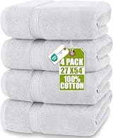 Utopia Towels 4 Piece Bath Towel Set 69 x 137 cm Premium 100% Ring Spun Cotton