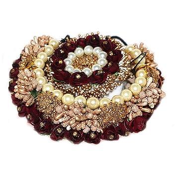 Buy Rapidsflow Artificial Flower Bridal Hair Gajra For Women