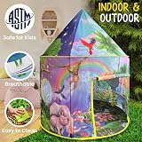 W&O Jungle Adventure Play Tent with Jungle Sounds for Kids - Pop Up Tent view 4