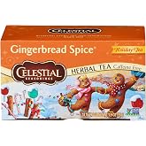 Celestial Seasonings Holiday Herbal Tea, Gingerbread Spice, 18 Count