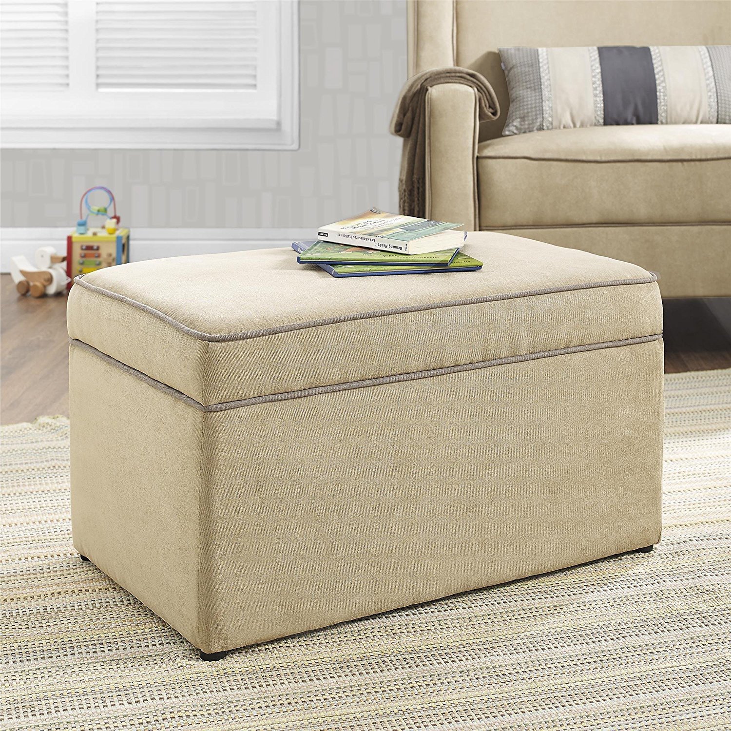 nursery storage ottoman