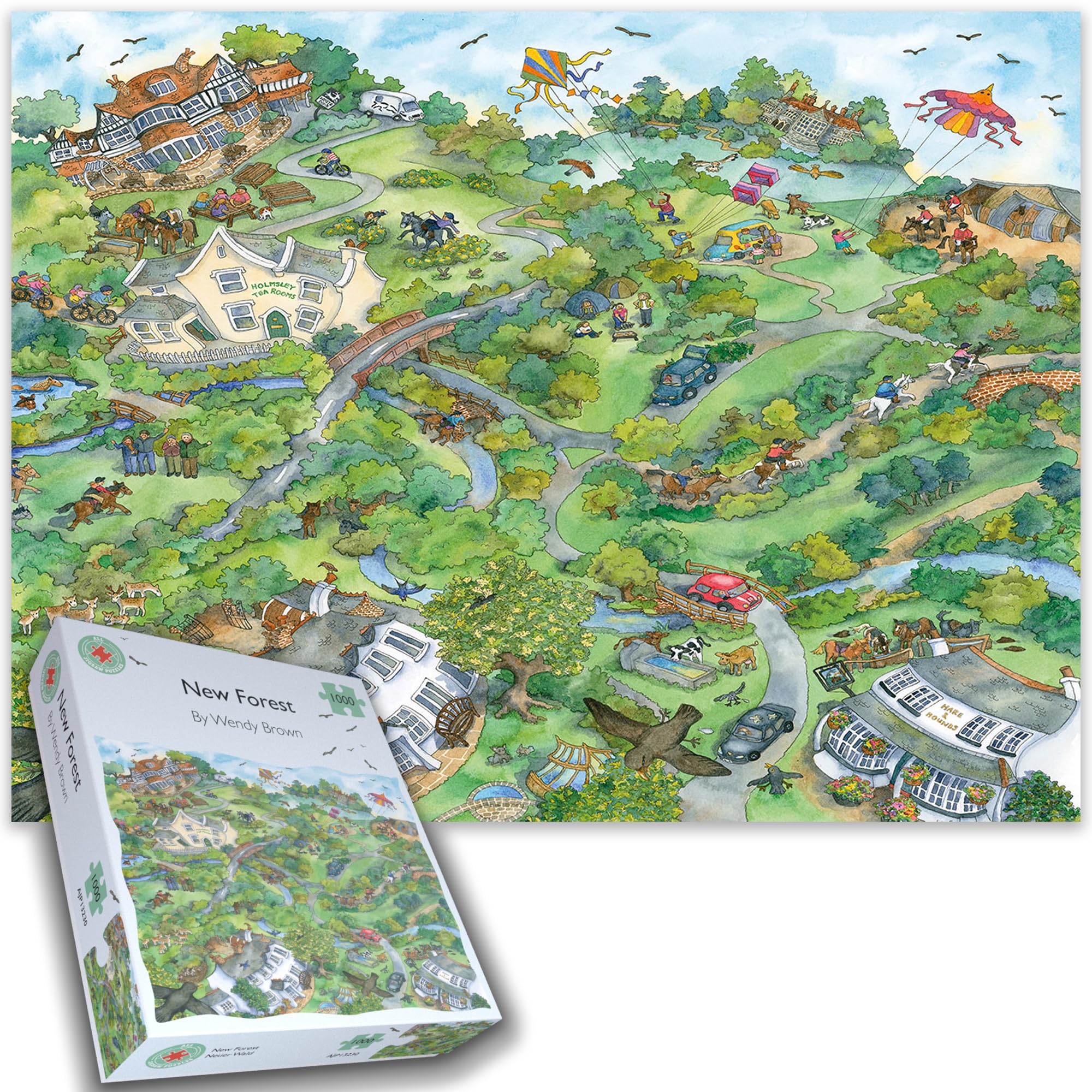 New Forest 1000 Pieces Jigsaw Puzzle For Adults Teens And Kids - Made In Britain, Difficult Jigsaw Puzzles For Adults Size 66cm X 50cm