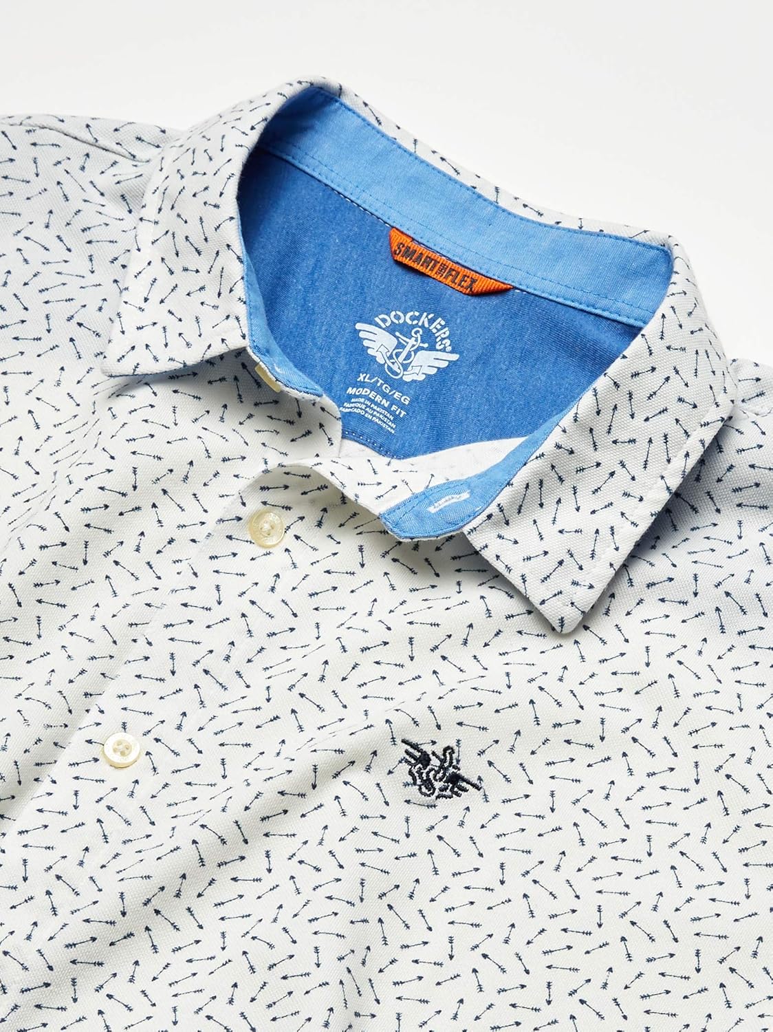 Dockers Men's Short Sleeve Smart 360 Ultimate Button Up Flex Shirt at  Men’s Clothing store