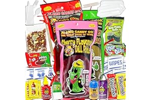 3x Chamoy Pickle Kit variety pack by ELM 360. Chamoy, Dill & Cherry Pickle Kit. 3 Challenges in 1 Pickle Kit! Mess-Free pickle kits with Authentic Mexican Candy Assortment. Perfect DIY Gift.