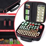 Glamgen Battery Organizer Storage Case with Tester BT168 Hard Case 104 Batteries view 3