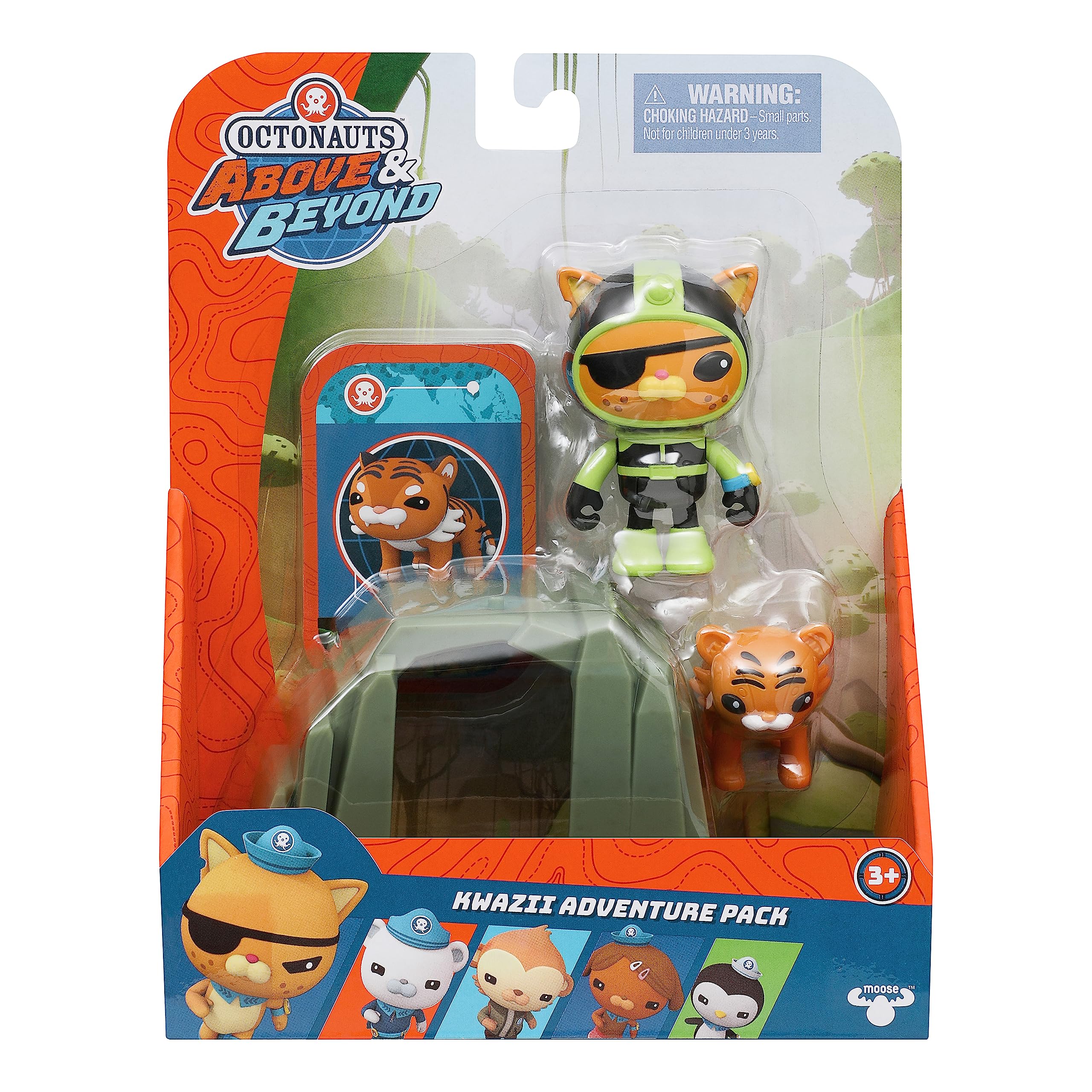 Octonauts 61100 Above & Beyond | Deluxe Toy Figure | Kwazii Adventure Pack | Recreate Missions, Green — image 1